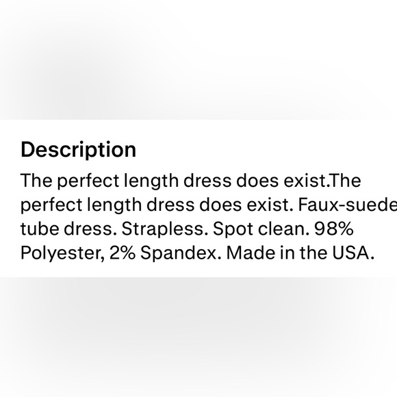 Susana Monaco Faux Suede Tube Dress, Sand - Picture 5 of 11